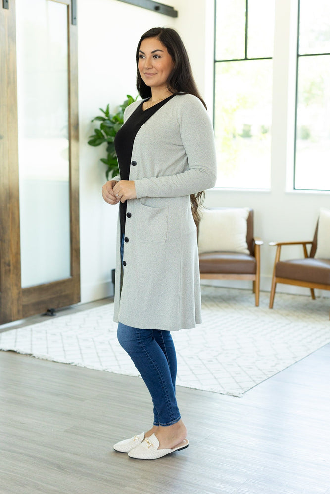 IN STOCK Colbie Cardigan - Heathered Oatmeal
