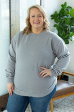 IN STOCK Vintage Wash Pullover - Light Grey