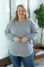 IN STOCK Vintage Wash Pullover - Light Grey