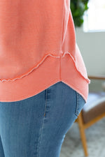 IN STOCK Vintage Wash Pullover - Coral