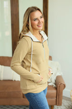 IN STOCK Classic Halfzip Hoodie - Beige Floral