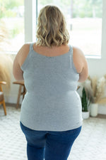 IN STOCK Lexi Lace Tank - Light Grey