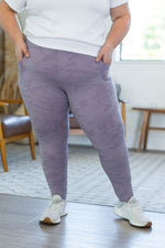 IN STOCK Athleisure Leggings - Purple Camo