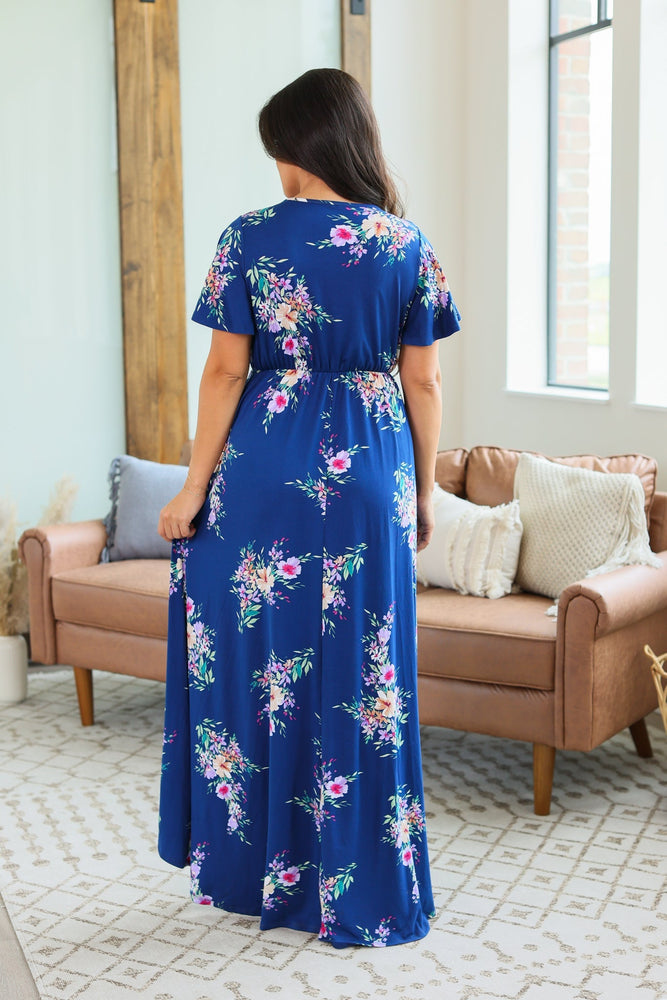 IN STOCK Harley High-Lo Dress - Blue Floral