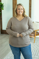 IN STOCK Leah Long Sleeve Top - Mocha