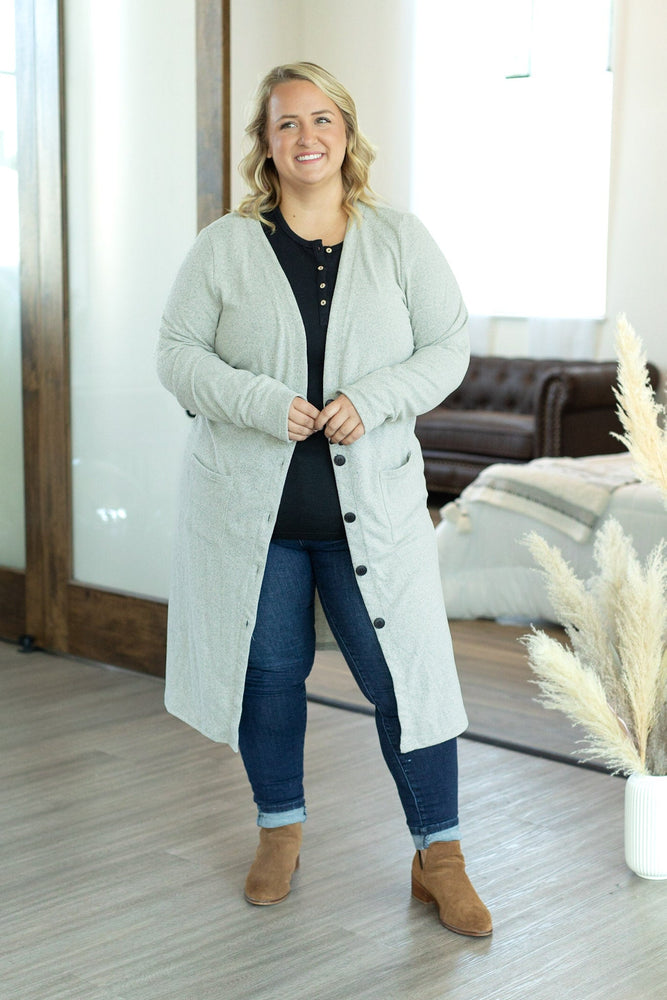 IN STOCK Colbie Cardigan - Heathered Oatmeal