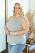 IN STOCK Ava Tank- Light Grey