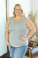 IN STOCK Ava Tank- Light Grey
