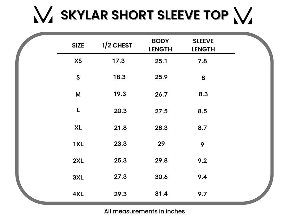 IN STOCK Skylar Short Sleeve Top - Evergreen