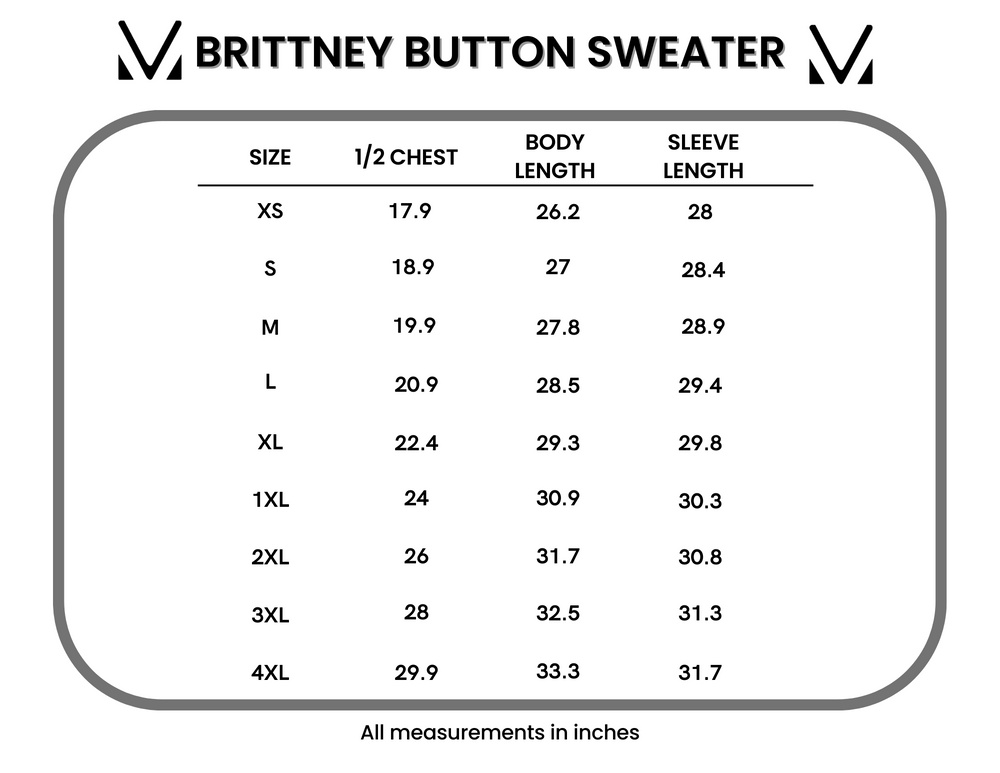 IN STOCK Brittney Button Sweater - Charcoal