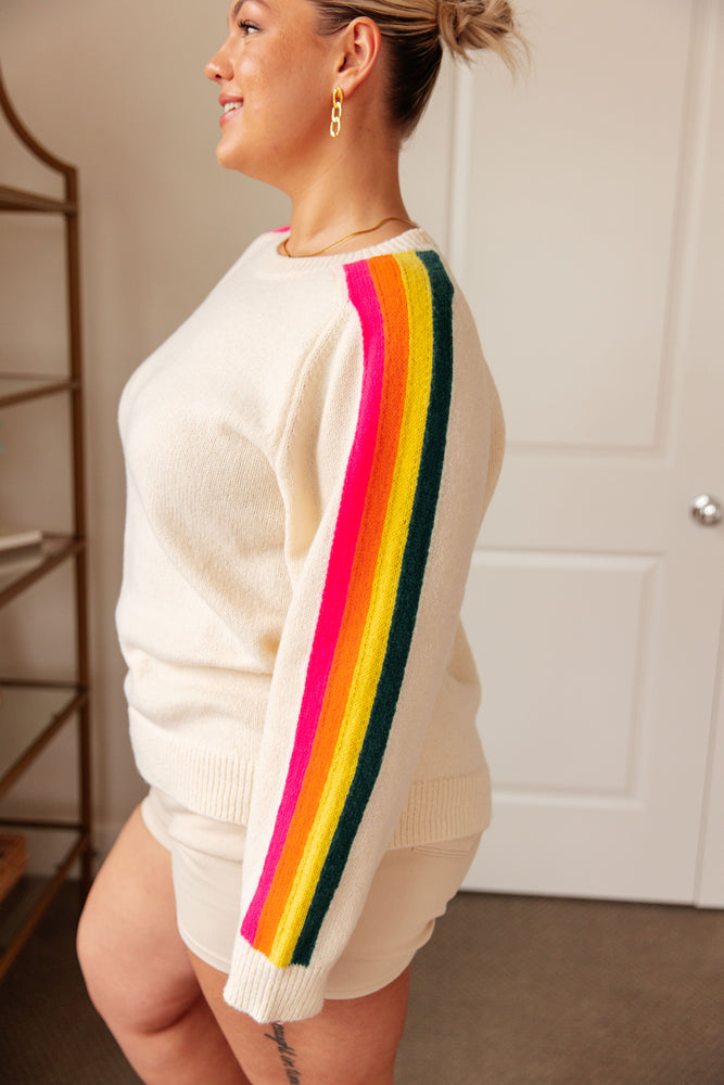 Songs About Rainbows Striped Sweater