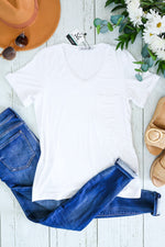 IN STOCK Sophie Pocket Tee - White