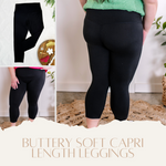 Buttery Soft Capri Length Leggings
