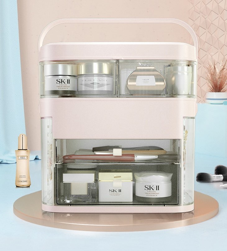 Emerson Beauty Storage in Pink
