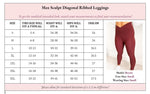 PREORDER: Molly Max Sculpt Diagonal Ribbed Leggings In Two Colors