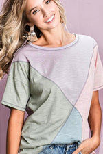 Sitting Pretty Color Block Tee