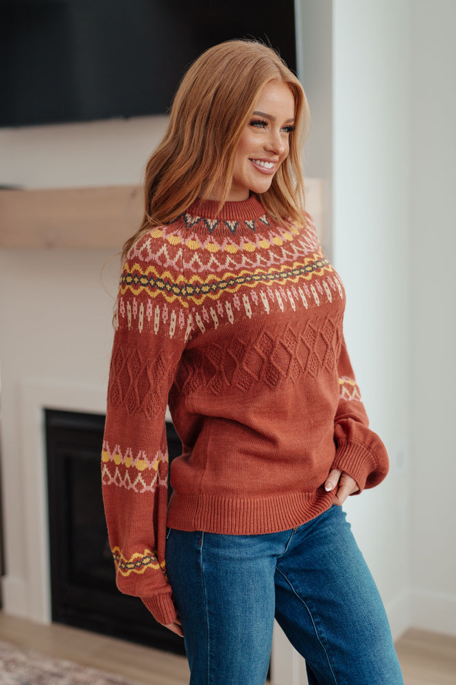 Cozy Chalet Fair Isle Sweater
