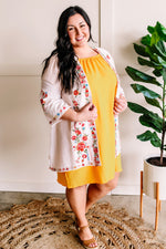 Sunshine Yellow Balloon Sleeve Dress