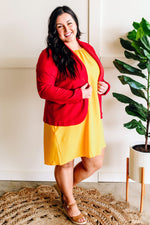 Sunshine Yellow Balloon Sleeve Dress