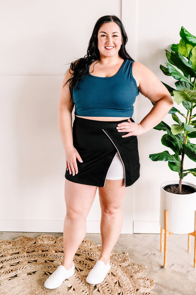 Back Cutout Bralette In Teal