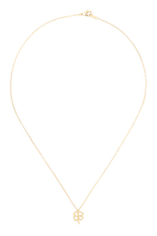 Lucky Charm Pendant Clover Necklace {Two Colors!}
