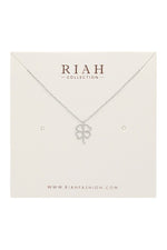 Lucky Charm Pendant Clover Necklace {Two Colors!}