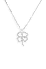 Lucky Charm Pendant Clover Necklace {Two Colors!}