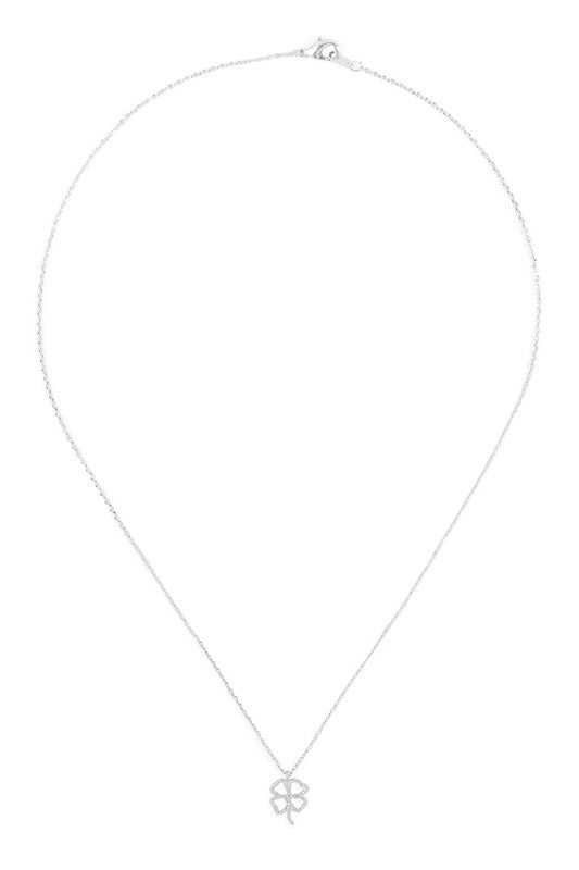 Lucky Charm Pendant Clover Necklace {Two Colors!}
