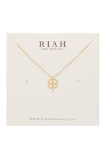 Lucky Charm Pendant Clover Necklace {Two Colors!}