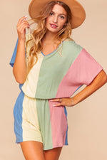 Sweet Summertime Colorblock Romper