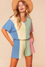 Sweet Summertime Colorblock Romper