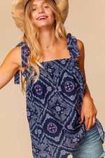 Positively Paisley Woven Top