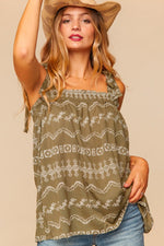 Cowgirls Embroidered Top