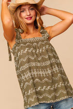 Cowgirls Embroidered Top