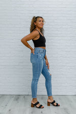 High-Waisted Tummy Control Skinny Jeans