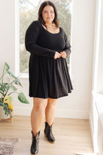 In the Thick of It Long Sleeve Skort Dress