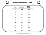 IN STOCK Addison Henley Tank - Black w/White Stripes
