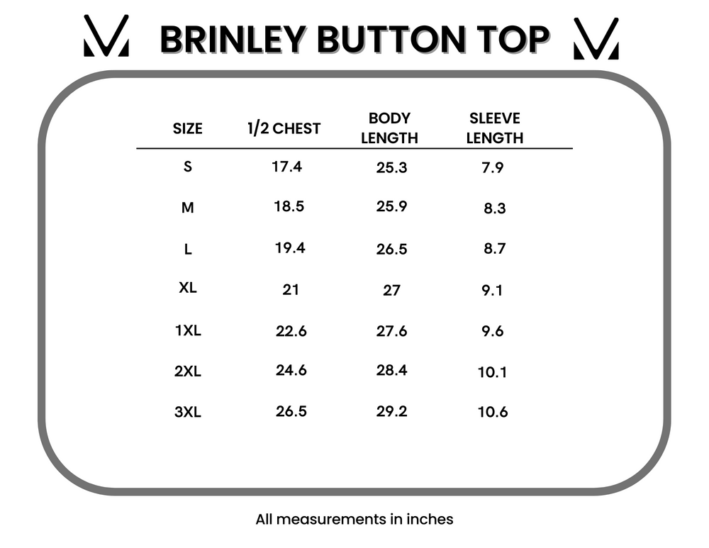 IN STOCK Brinley Button Top - Red