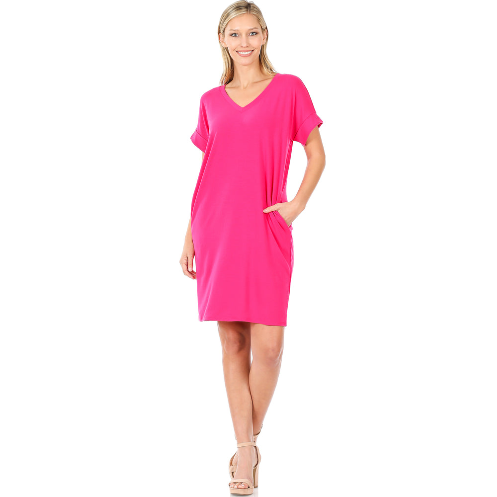 B+B Class Act T-Shirt Dress {Multiple Colors}