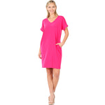 B+B Class Act T-Shirt Dress {Multiple Colors}