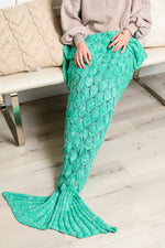 Seaside Magic Chenille Mermaid Tail In Green- 11/24/2023