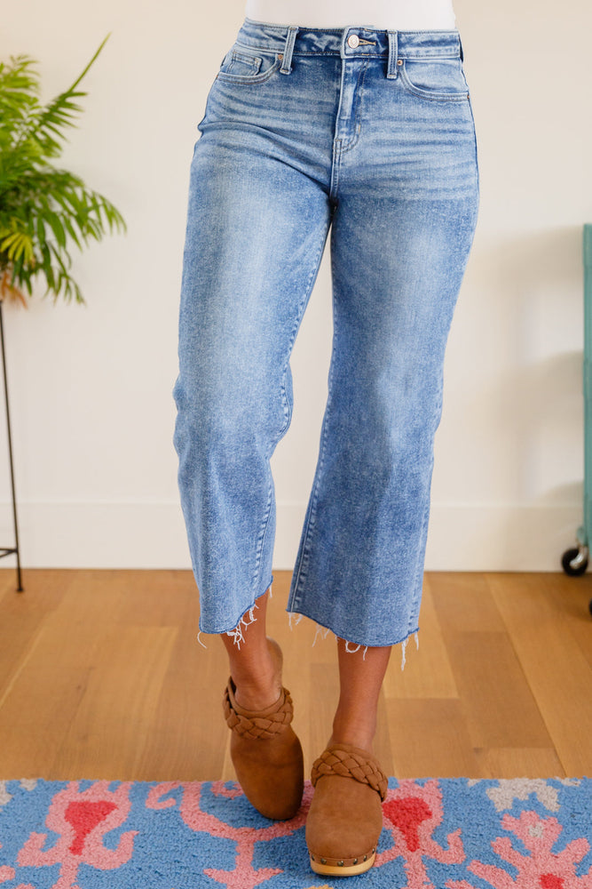 Simple Is The Way Wide Leg Crop