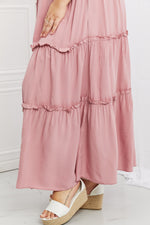 Zenana Summer Days Ruffled Maxi Skirt