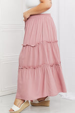 Zenana Summer Days Ruffled Maxi Skirt