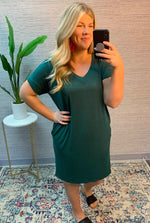 B+B Class Act T-Shirt Dress {Multiple Colors}