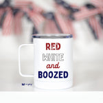 Red, White, and Boozed Travel Mug