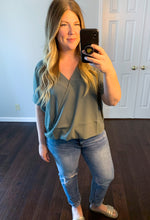 B+B Wrapped Short Sleeve - Light Olive