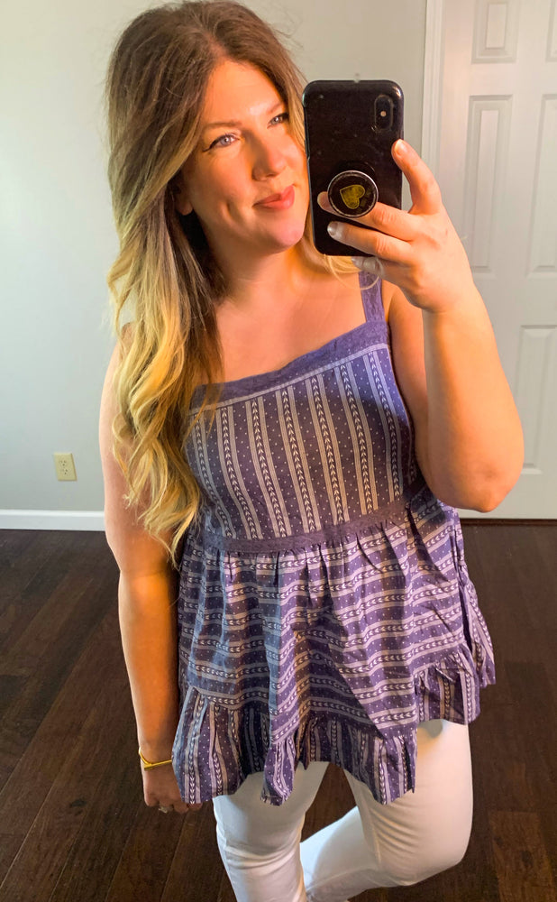 Sweet As Honey Denim and Lace Top