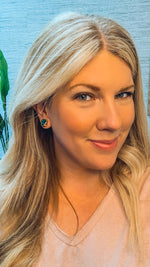 Druzy Round Stud Earrings