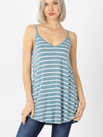 B+B Reversible Cami (Blue Grey Stripe) Z